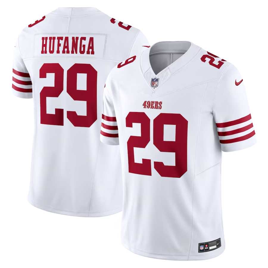 Men & Women & Youth San Francisco 49ers #29 Talanoa Hufanga White 2023 F.U.S.E. Vapor Untouchable Limited Stitched Football Jersey